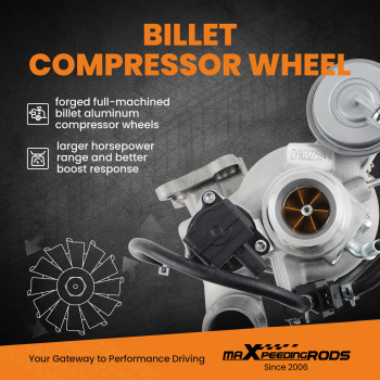 Billet Turbocharger Turbo compatible for Chevrolet CruzeBuick compatible for Encore 2016-2019 L4 1.4L