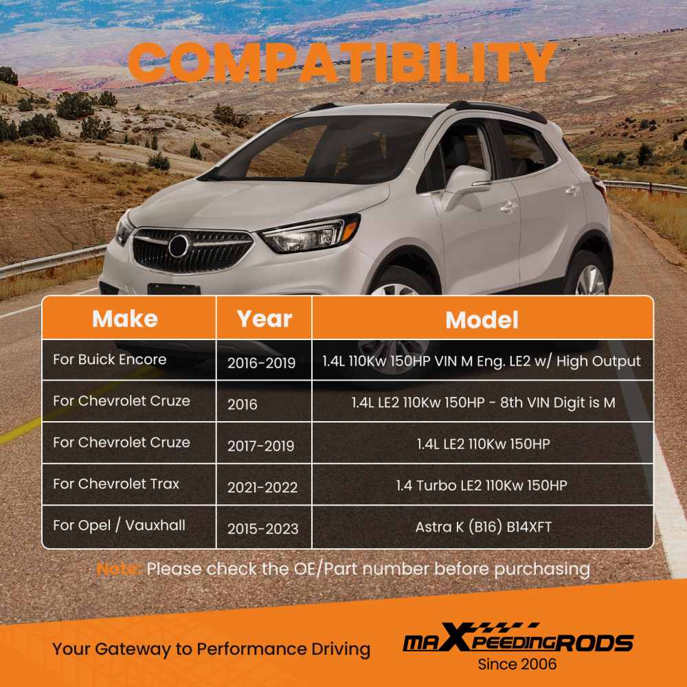 Turbo compatible for Chevy Cruze 1.4T & Compatible for Buick Encore 1.4L 2016 2017 2018 2019 Turbocharger