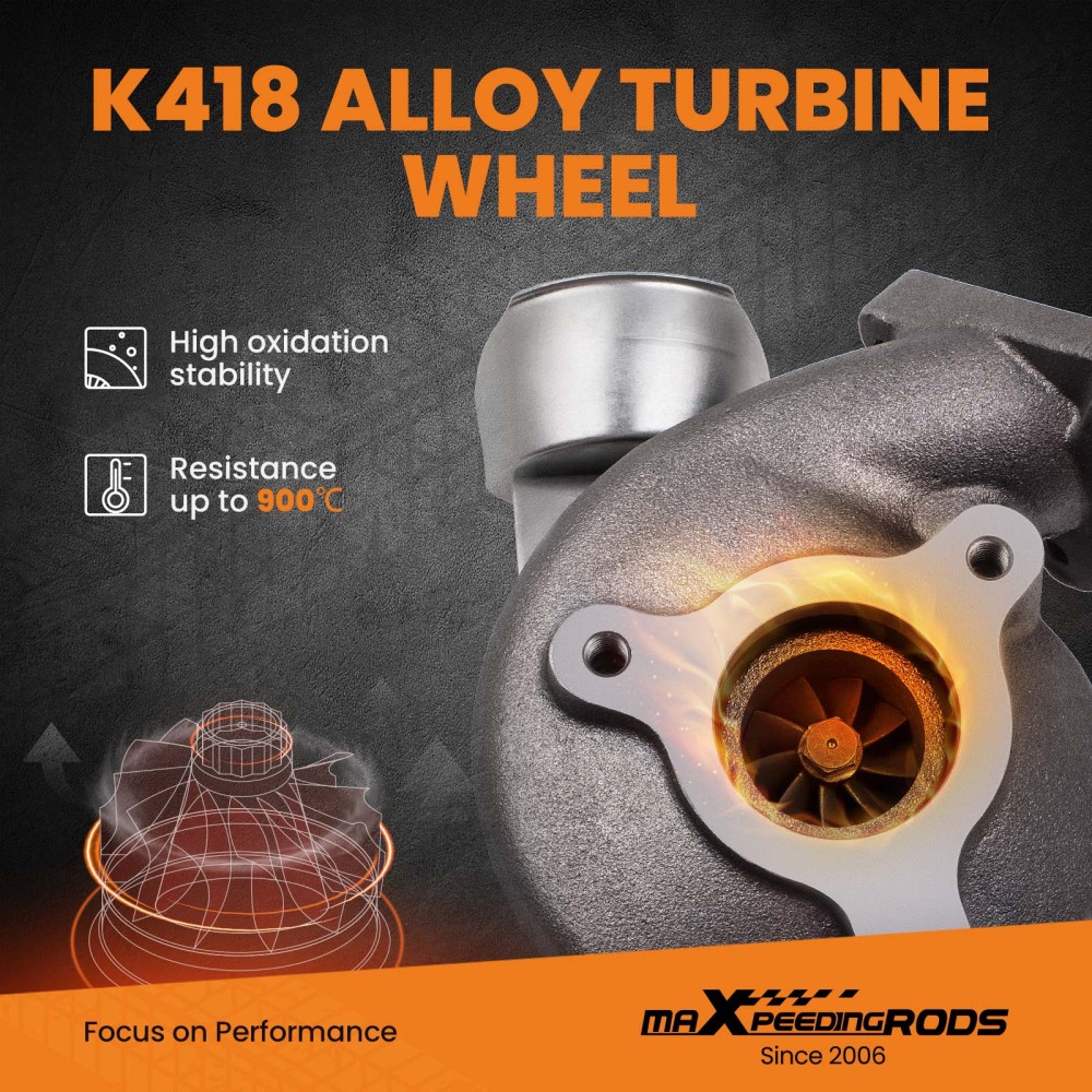 Turbo for GT2056V 14411-EB300 compatible for Nissan Navara 2.5DI 174HP Pathfinder QW25 D40