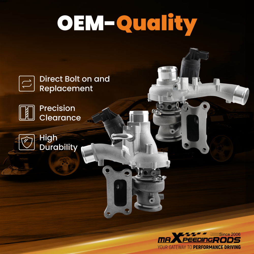 LeftRight Turbo compatible for INFINITI Q50 Q60 3.0 L 2016-2022 144115CA0D 144115CA2C