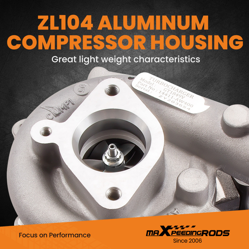 /GTA1849V Turbo Turbocompresseur compatible pour Nissan Almera Di X-Trail Almera 2.2L D