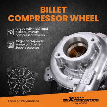  Billet Compressor Wheel CT16V Turbo compatible for Charger Compatible For Toyota Hilux compatible for Landcruiser 1KD-FTV 17201-OL040/30100