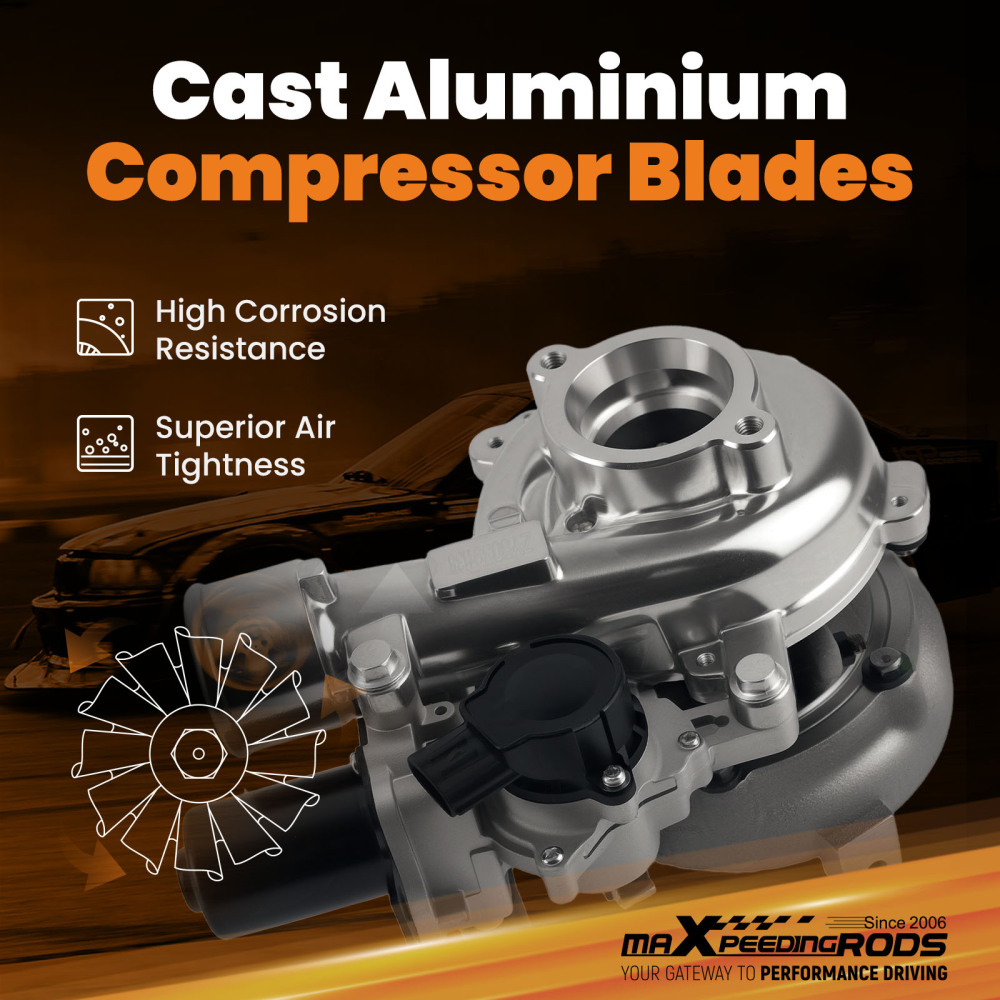 Turbo Chargeur compatible pour TOYOTA 1KD-FTV 17201-0L040 Hilux LC Prado 3.0 Ltr D4-D 02-10