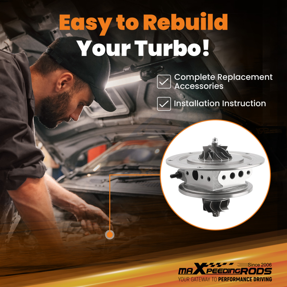 Turbo Cartridgeturbo cartridges Turbocharger Cartridge compatible for Toyota Hilux / Prado / Fortuner D4D 1GD-FTV 2.8L Diesel 2015-