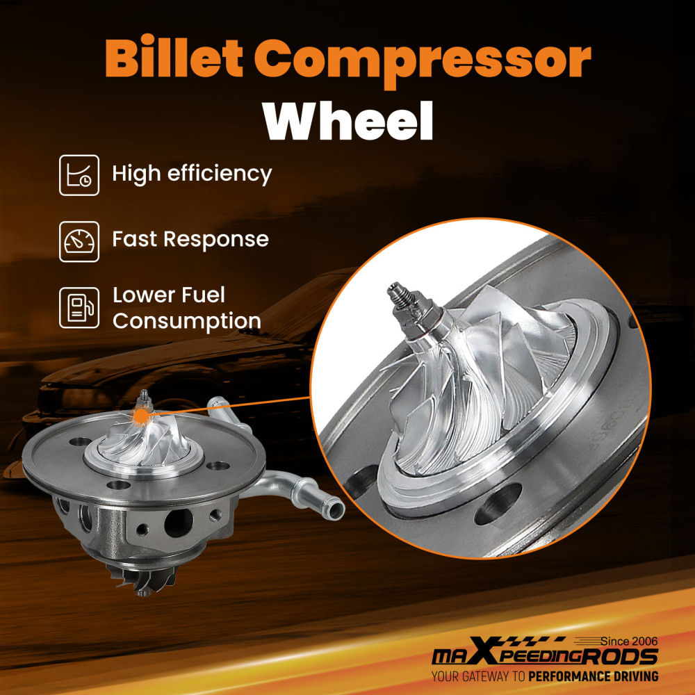 Turbo Cartridge compatible for Ford Fiesta Focus C-Max 1.0L compatible for EcoBoost 74Kw 1799852 1761178