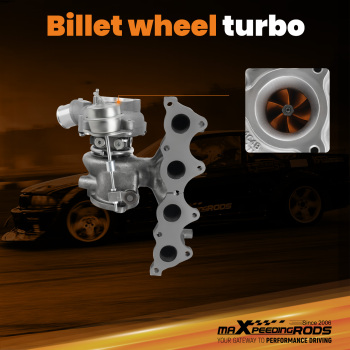 Upgraded Billet Turbocharger compatible for Hyundai Veloster 13-17 compatible for Kia Forte Koup 14-17 1.6
