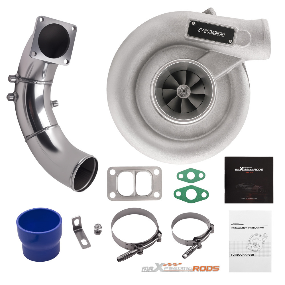 Turbo w/ Air Intake Pipe compatible for Cummins 6T-590 6BT-590 Engine 1994- 3802289
