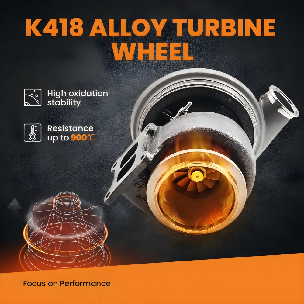 HX55W TURBO TUBRINA TURBOCOMPRESSORE compatibile per CUMMINS TRUCK, BUS ISM, ISME, M11