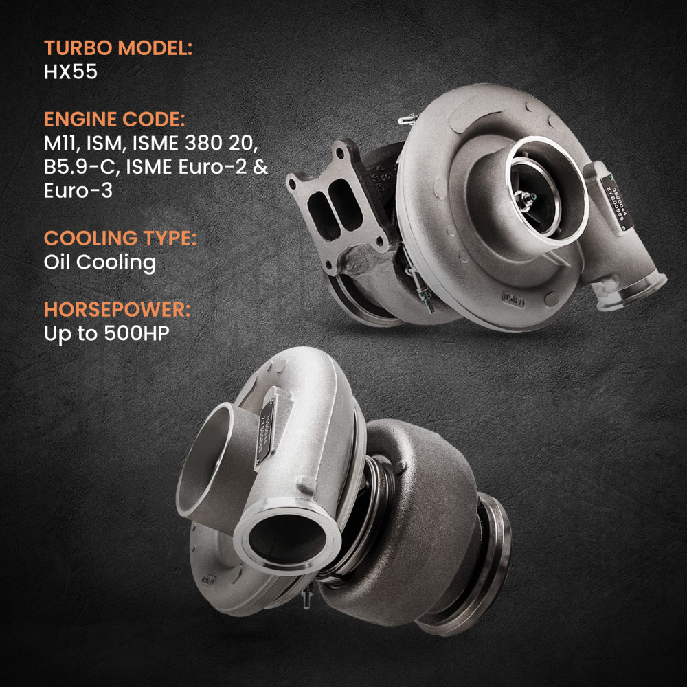Turbo compatible for charger compatible for Dodge 1994-2000 2001 HX55 compatible for Cummins M11 M-Series Engine 3800471