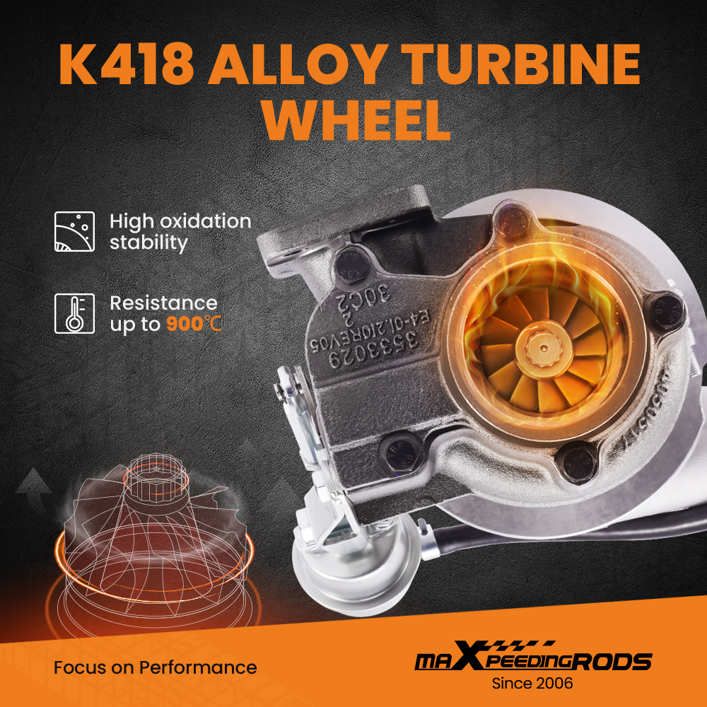 HX30W Turbo Charger compatible for Cummins 4BT 3.9L 110HP 3592015 3538288 1995-2006