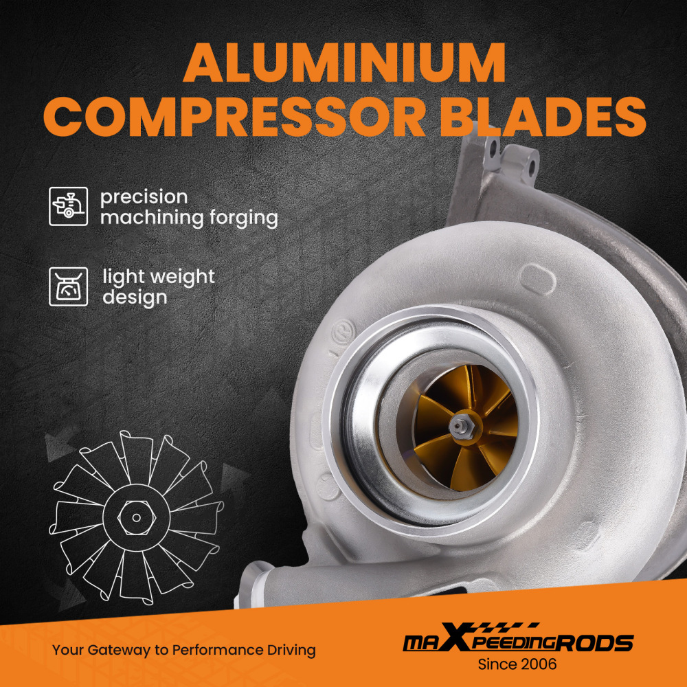 HX55 Billet Turbo compatible for charger compatible for Cummins ISX1ISX compatible for Signature 450 Twin-Scroll