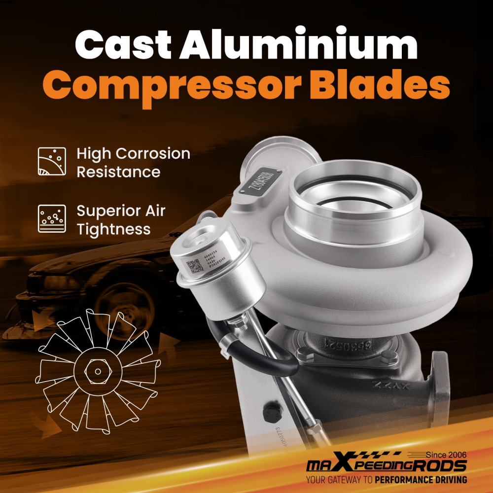 Diesel Turbocharger compatible for Cummins 6BTAA Truck Bus 1996-2005 4050267 Twin-Scroll