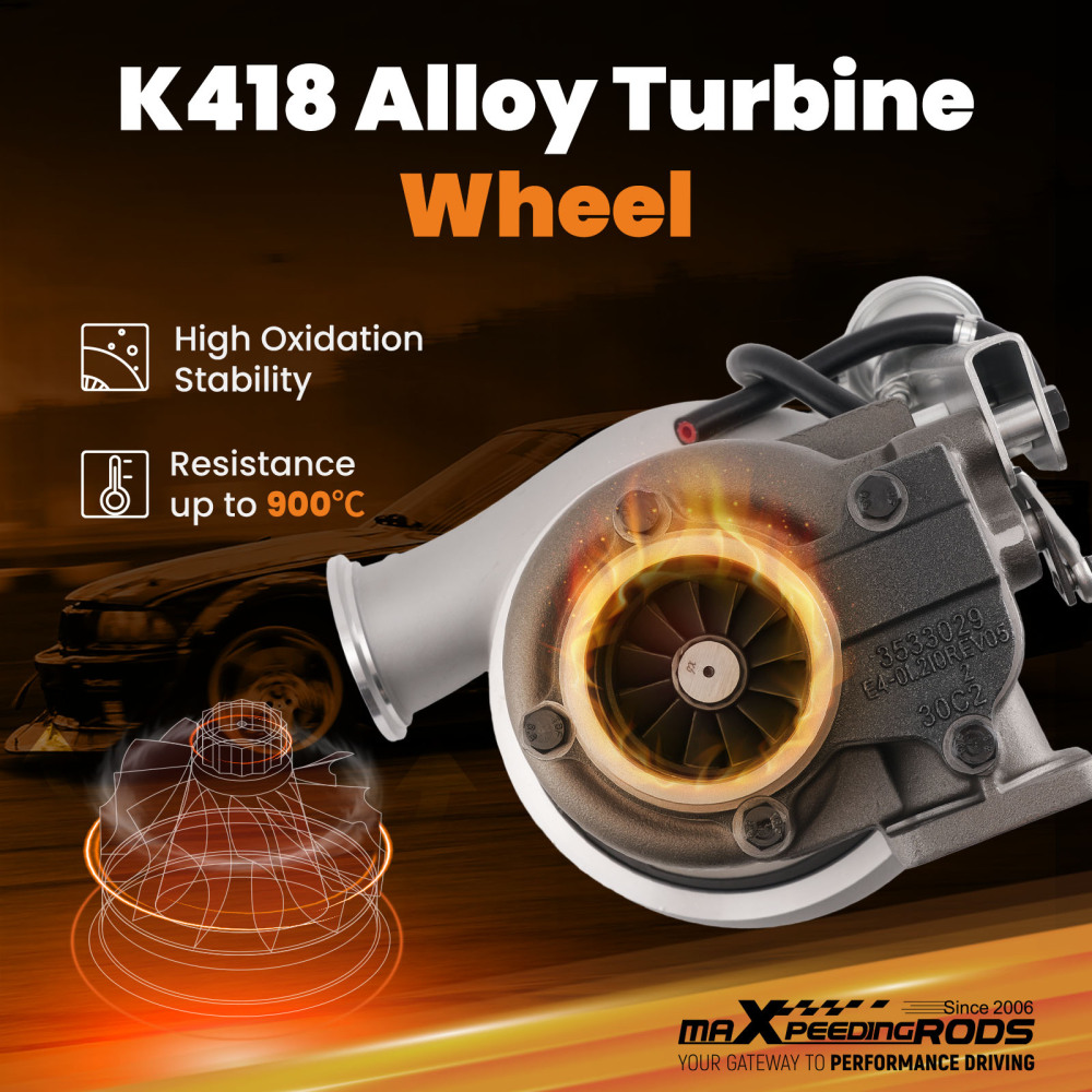 Diesel Turbocharger compatible for Cummins 6BTAA Truck Bus 1996-2005 4050267 Twin-Scroll