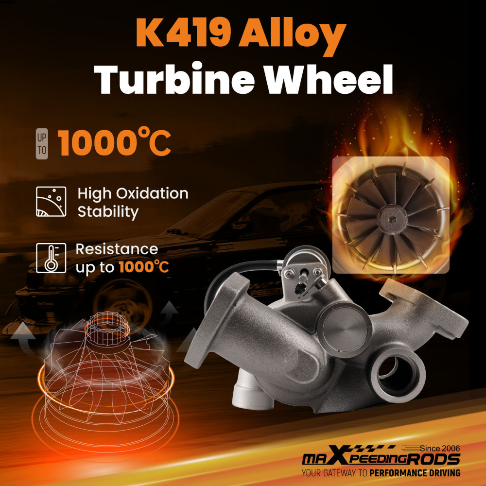 Upgrade Turbocharger 452055-5004S compatible for Land Rover Defender 2.5 TDI 126HP 300TDI