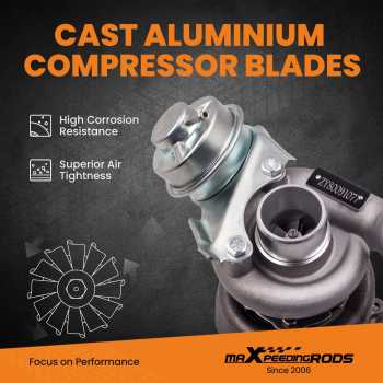 Turbocharger compatible for Opel Corsa C 1.7 CDTI 49131- 06003 TD03 74Kw 100HP Z17DTH Turbo