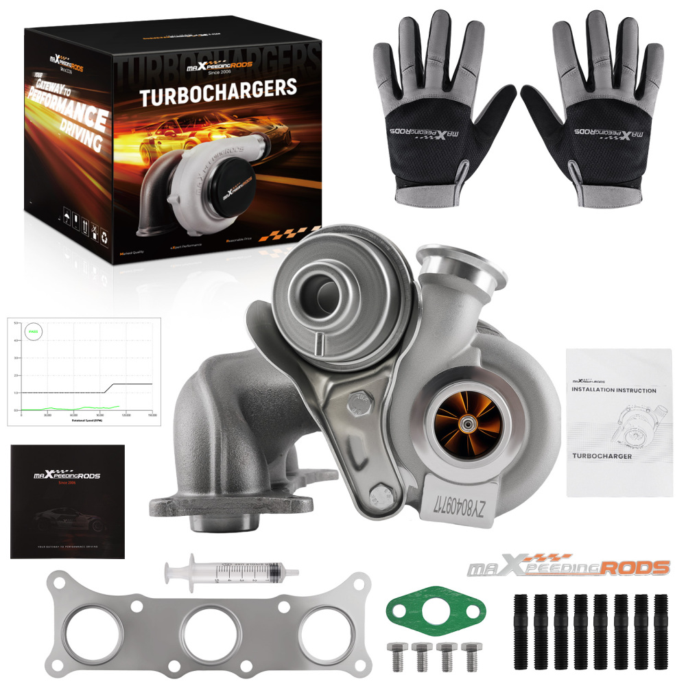 Billet Right Side Turbo compatible for BMW 135i 335i 335xi 3.0L N54 E90/E91/E92/E93 06-11