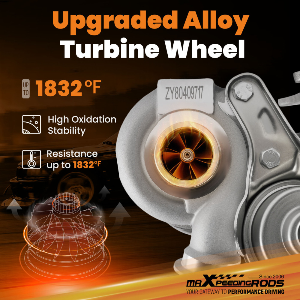 Billet Right Side Turbo compatible for BMW 135i 335i 335xi 3.0L N54 E90/E91/E92/E93 06-11