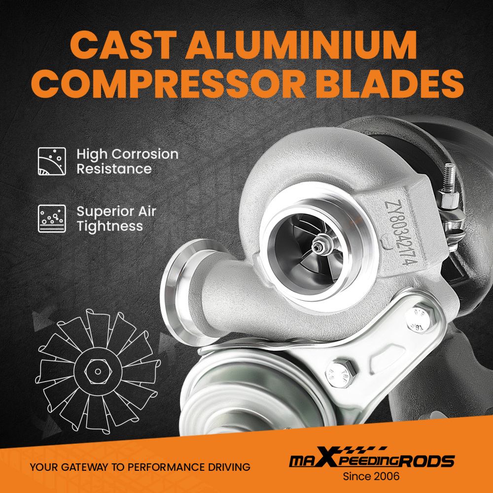 Turbocharger compatible for BMW N54 3.0L Turbo 135i 335i 335xi 335is N54B30 49131-07041