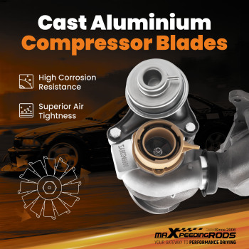 Turbo compatible for BMW X6 35i 740i 740Li 3.0L N54 N54B30 2008-2016 TD03 Turbocharger