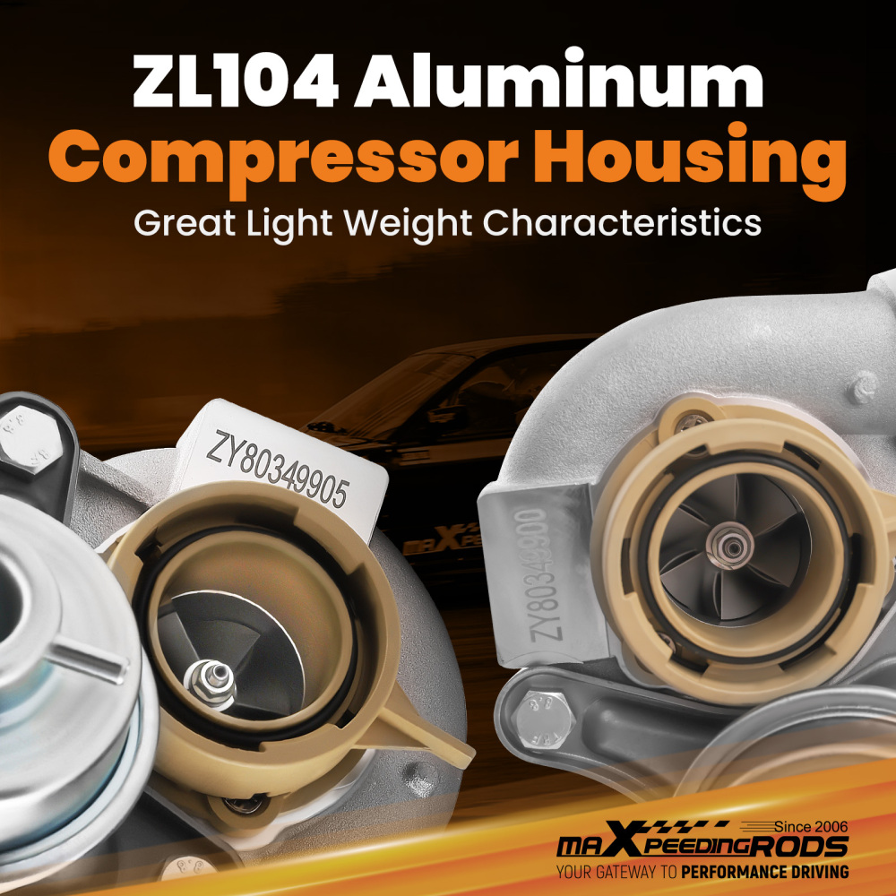 Twin Turbo Turbocharger compatible for BMW X6 2008-16 740i 740Li xDrive N54 TD03 3.0L