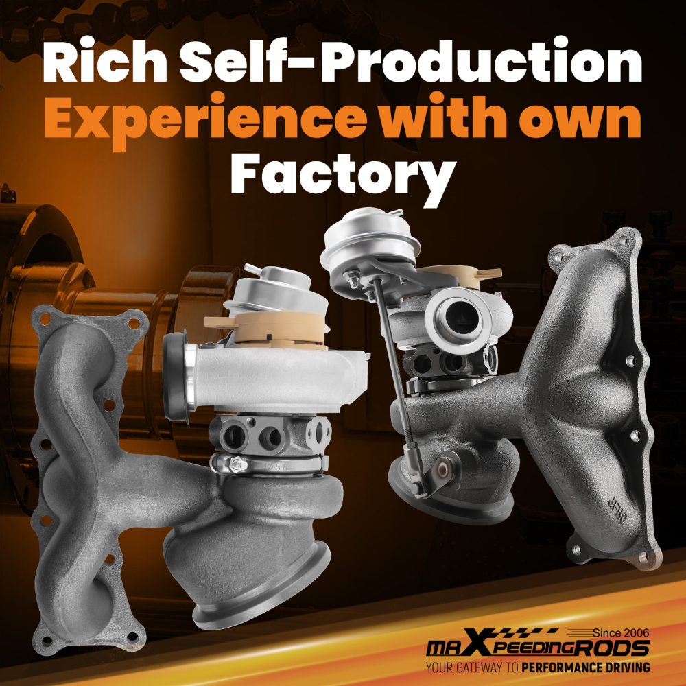 Twin Turbo Turbocharger compatible for BMW X6 2008-16 740i 740Li xDrive N54 TD03 3.0L