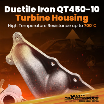 Turbo Turbocharger compatible for BMW 740i 740Li xDrive X6 35i N54 3.0L 2008-2015 TD03 Rear