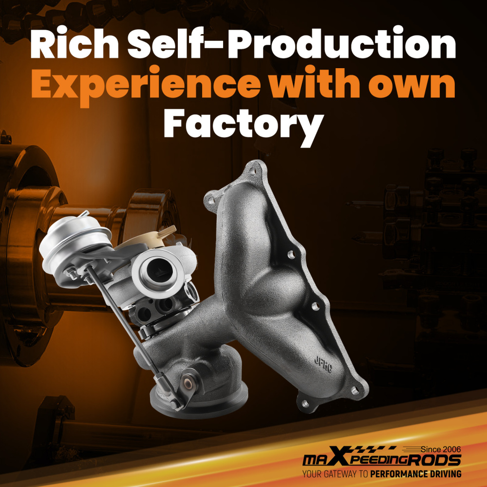 Turbo Turbocharger compatible for BMW 740i 740Li xDrive X6 35i N54 3.0L 2008-2015 TD03 Rear