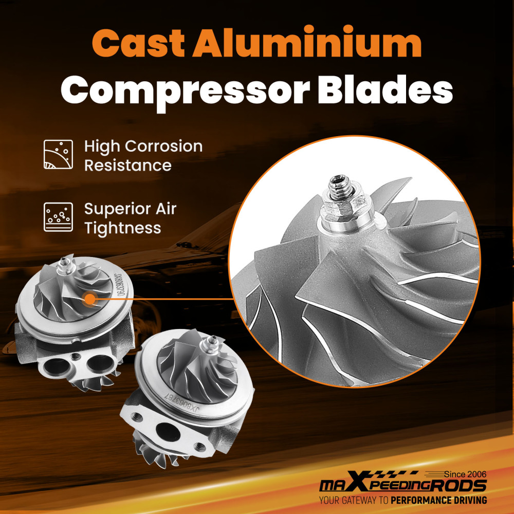 Pair TD03 Turbo Cartridge CHRA compatible for BMW N54 3.0L X6 740i 740Li 326HP 306HP