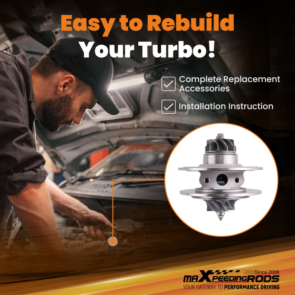 CHRA Cartouche compatible pour BMW 1 3 5 49135-05850, 49135-05885, 49135-05895, 49335-00220