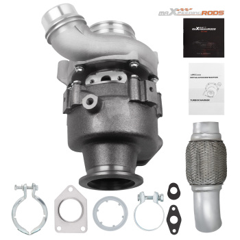 Turbocharger compatible for Bmw 120d E81 2.0 D 49135-05895 130 Kw 177 Hp w/ Exhaust Pipe