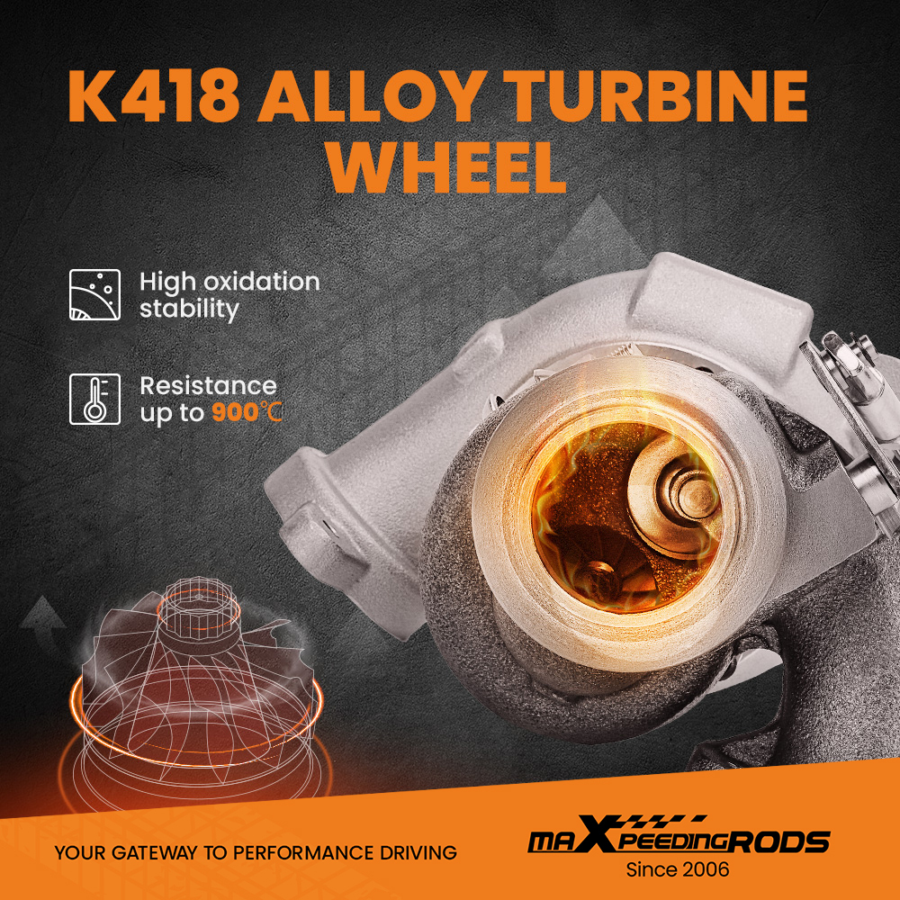 TD025 Turbo Turbocharger Compatible For Peugeot 207 307 308 1.6 DV6B DV6ATED4 90 hp 2005-