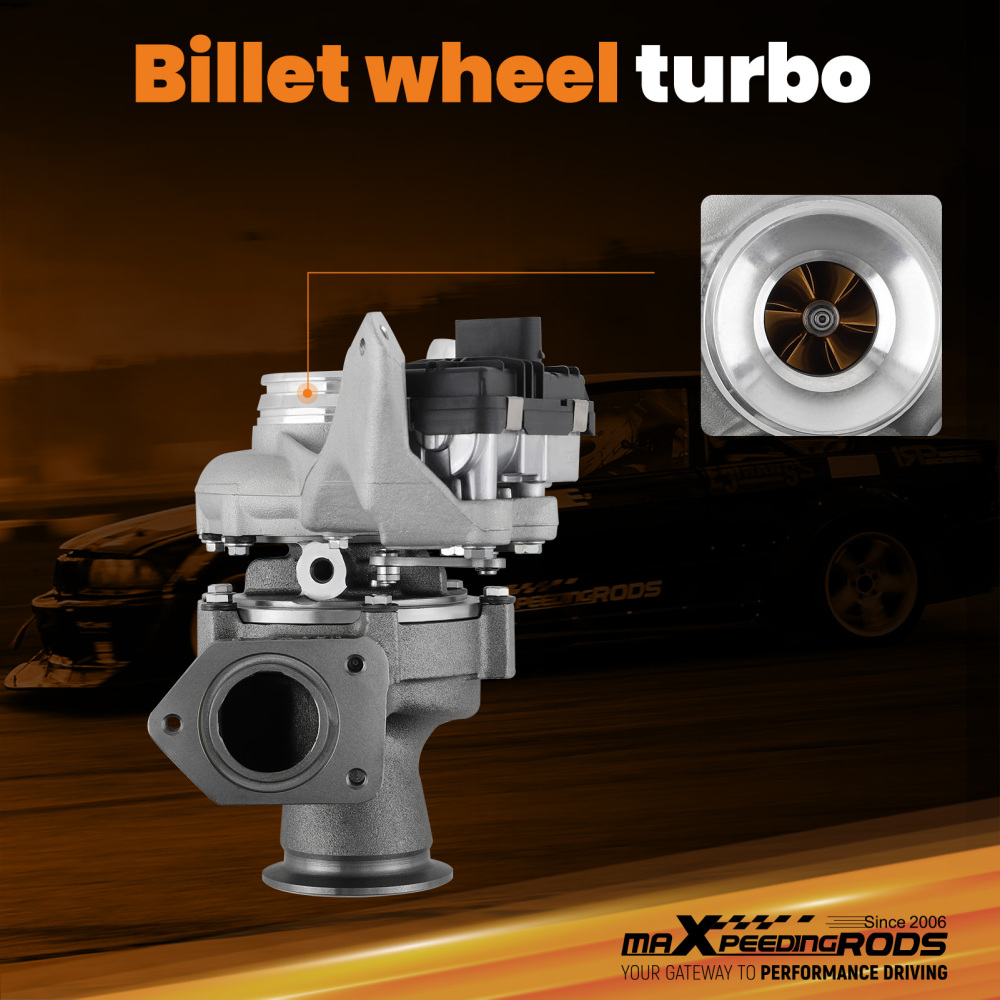 Billet Turbocompresseur compatible pour BMW 520 d (F07 / F10 / F11) 135kw N47D20 2010- TF035