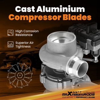 Turbocompresseur compatible pour Jaguar E-PACE X540 2.0L 1999ccm 132KW 180PS 17- 4933501900