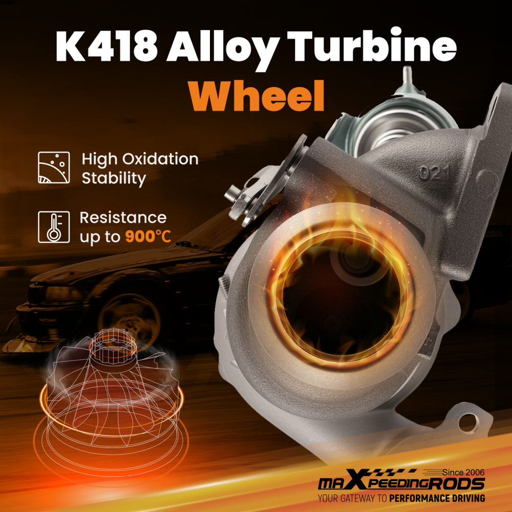 Turbo Turbolader compatible for Ford Peugeot Citroen Berlingo 207 208 Fiesta C3 C4 1.6 HDi