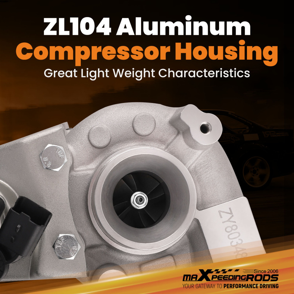 Turbo Turbocharger compatible for Citroën Ford Peugeot 1.6 1560 compatible for ccm 68 KW 92 PS 49373-02002