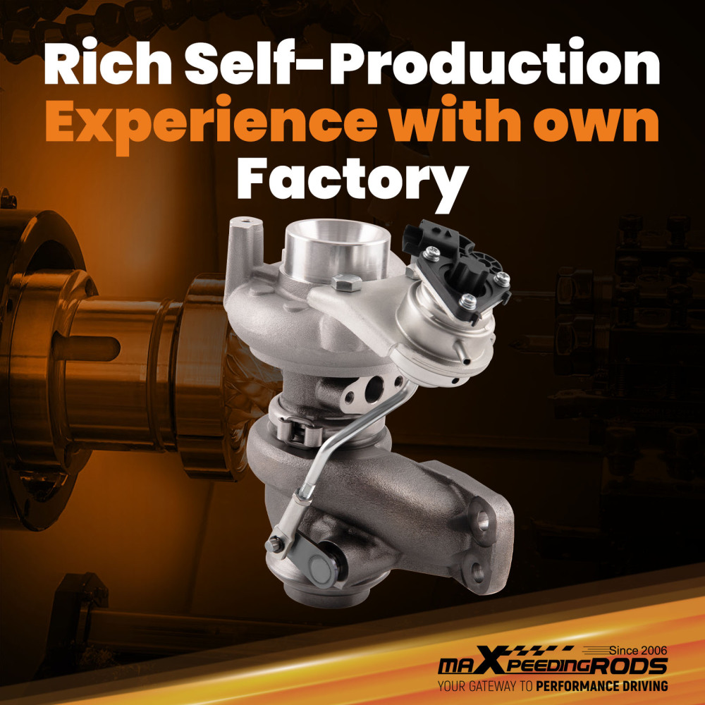 Turbo Turbocharger compatible for Citroën Ford Peugeot 1.6 1560 compatible for ccm 68 KW 92 PS 49373-02002