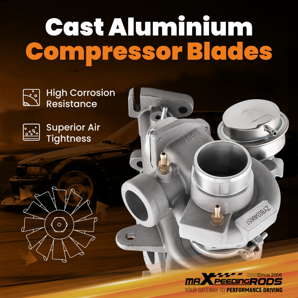 Turbocharger Set compatible for Dodge Neon STR-4 compatible for Chrysler PT Cruiser 2.4L EDV TD04LR Turbo