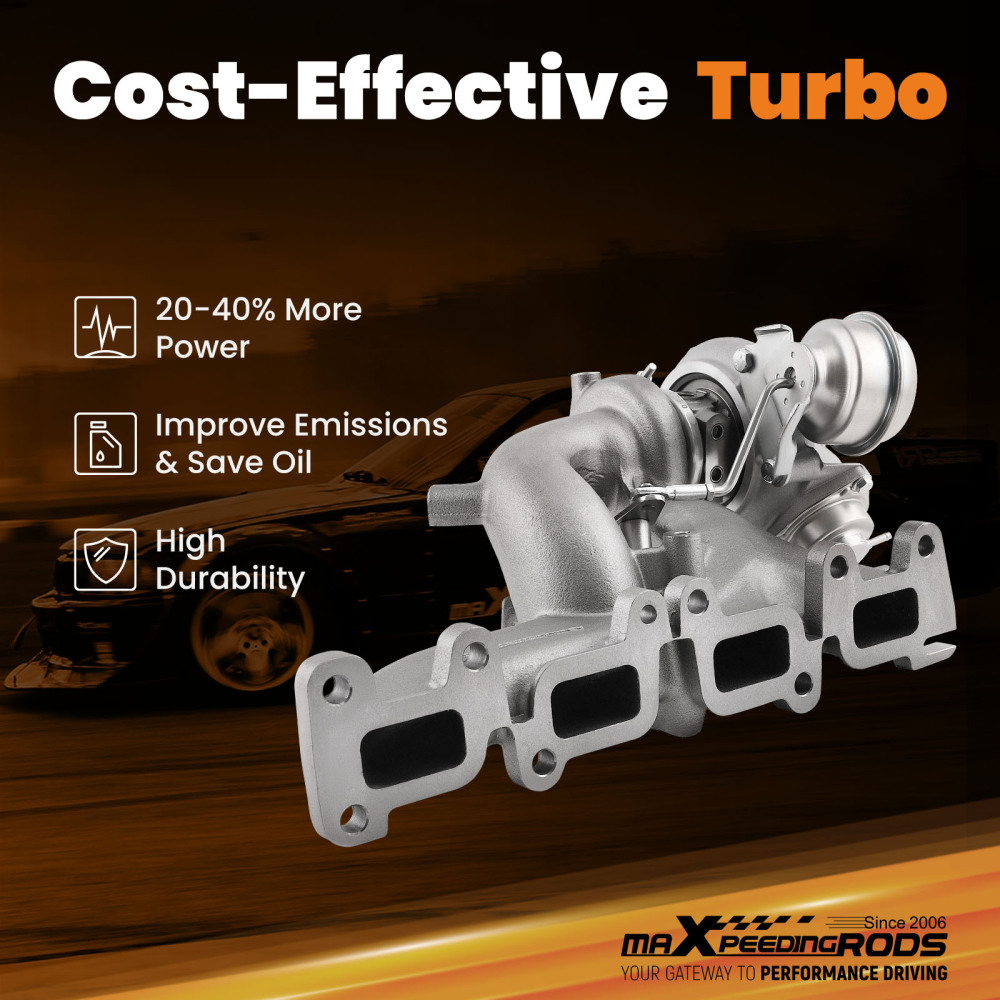 Turbocharger Set compatible for Dodge Neon STR-4 compatible for Chrysler PT Cruiser 2.4L EDV TD04LR Turbo