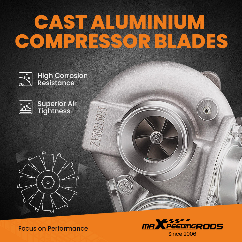 TD04 Turbo compatible for Volvo XC70 XC90 S60 S80 V70 2.5L B5254T2 210HP 49377-06201 Turbocharger 