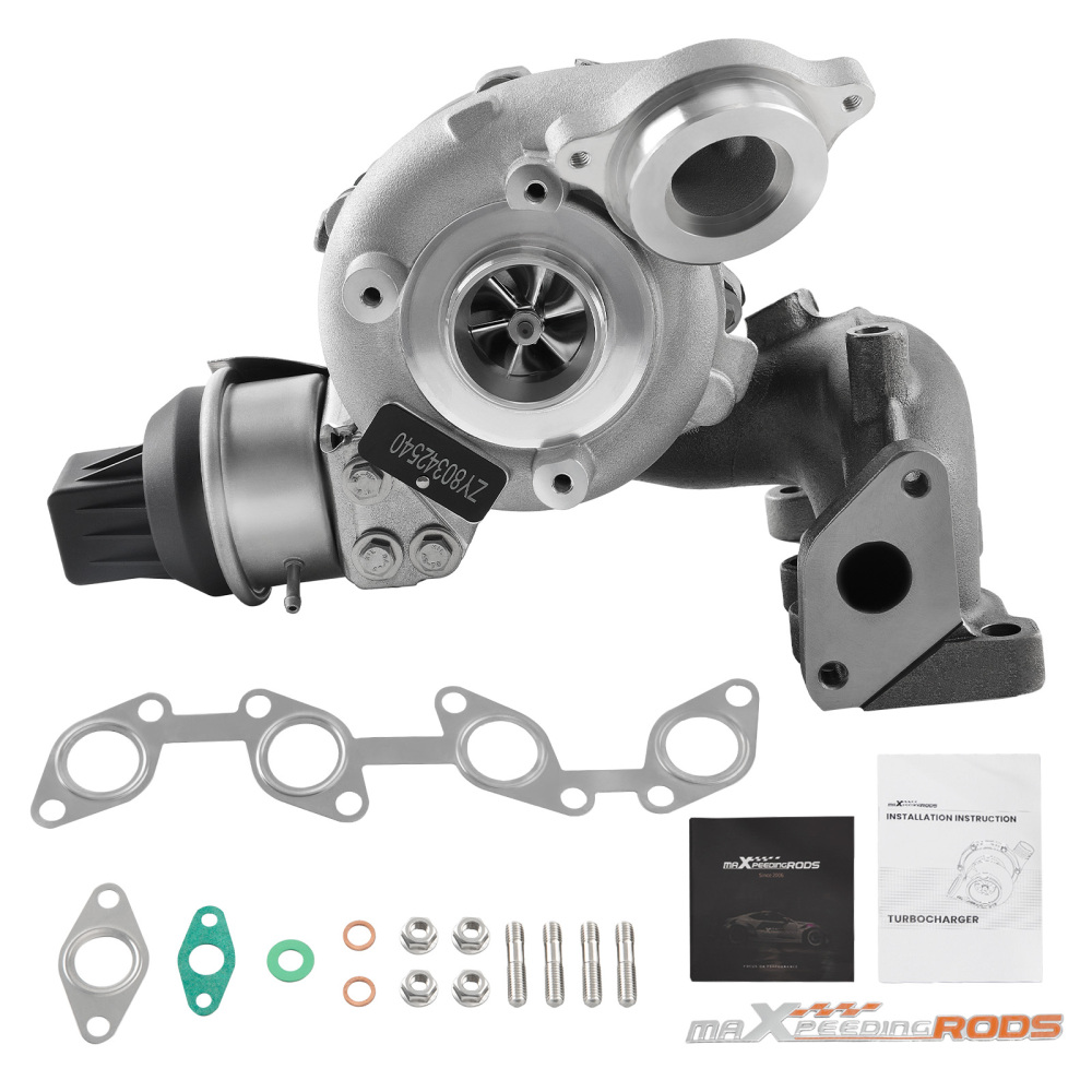 Turbocharger compatible pour VW Golf Jetta Beetle L4 2.0L Diesel BV43 2009-2014 Billet NEW
