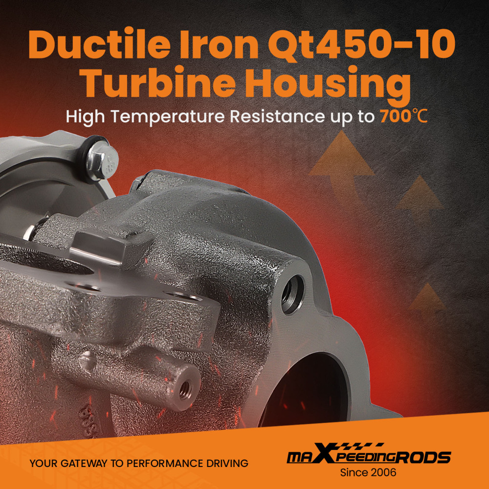 BV45 Turbo Turbocharger compatible for Nissan Navara Pathfinder 2.5 dCi 140Kw YD25DDTI