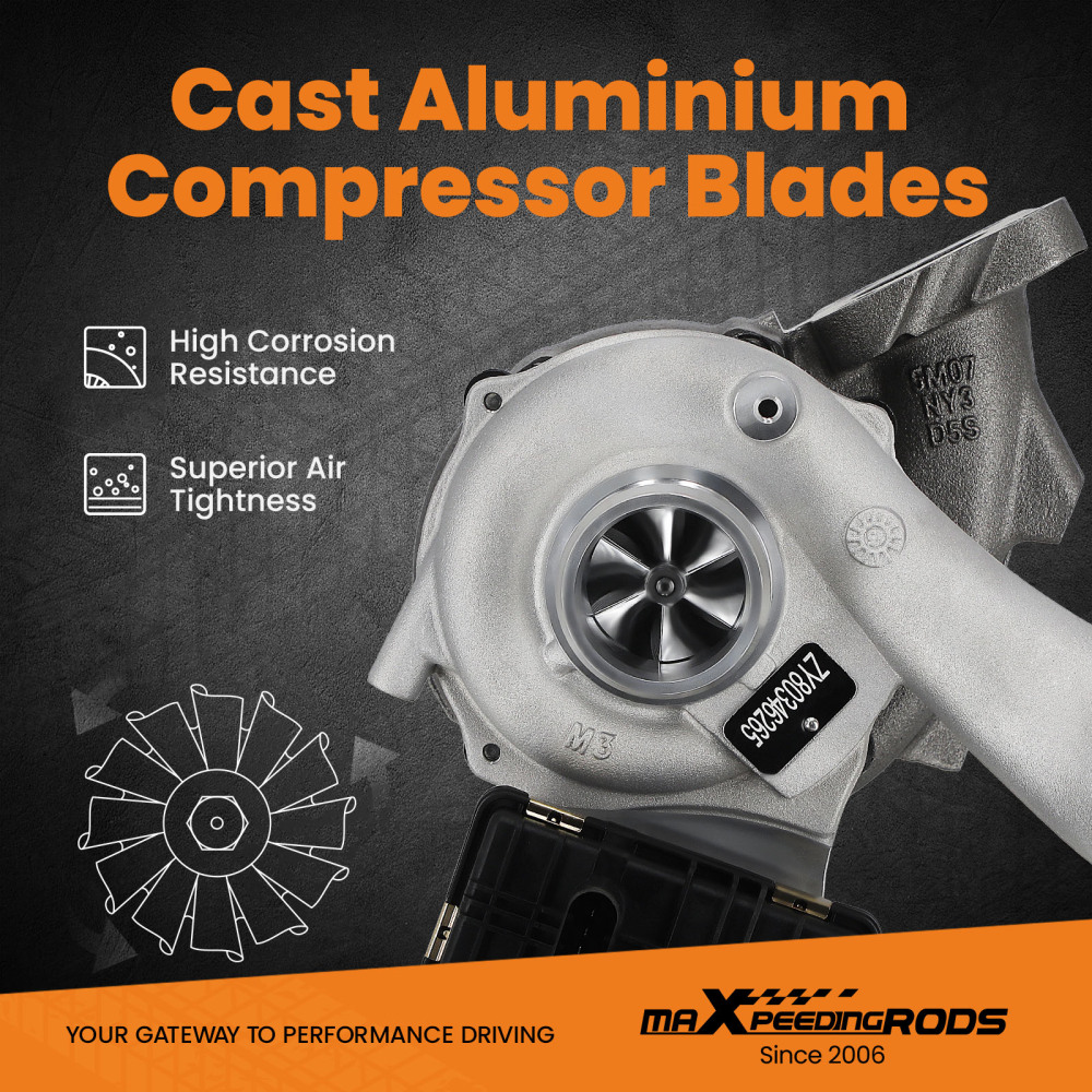 BV45 Turbo Turbocharger compatible for Nissan Navara Pathfinder 2.5 dCi 140Kw YD25DDTI