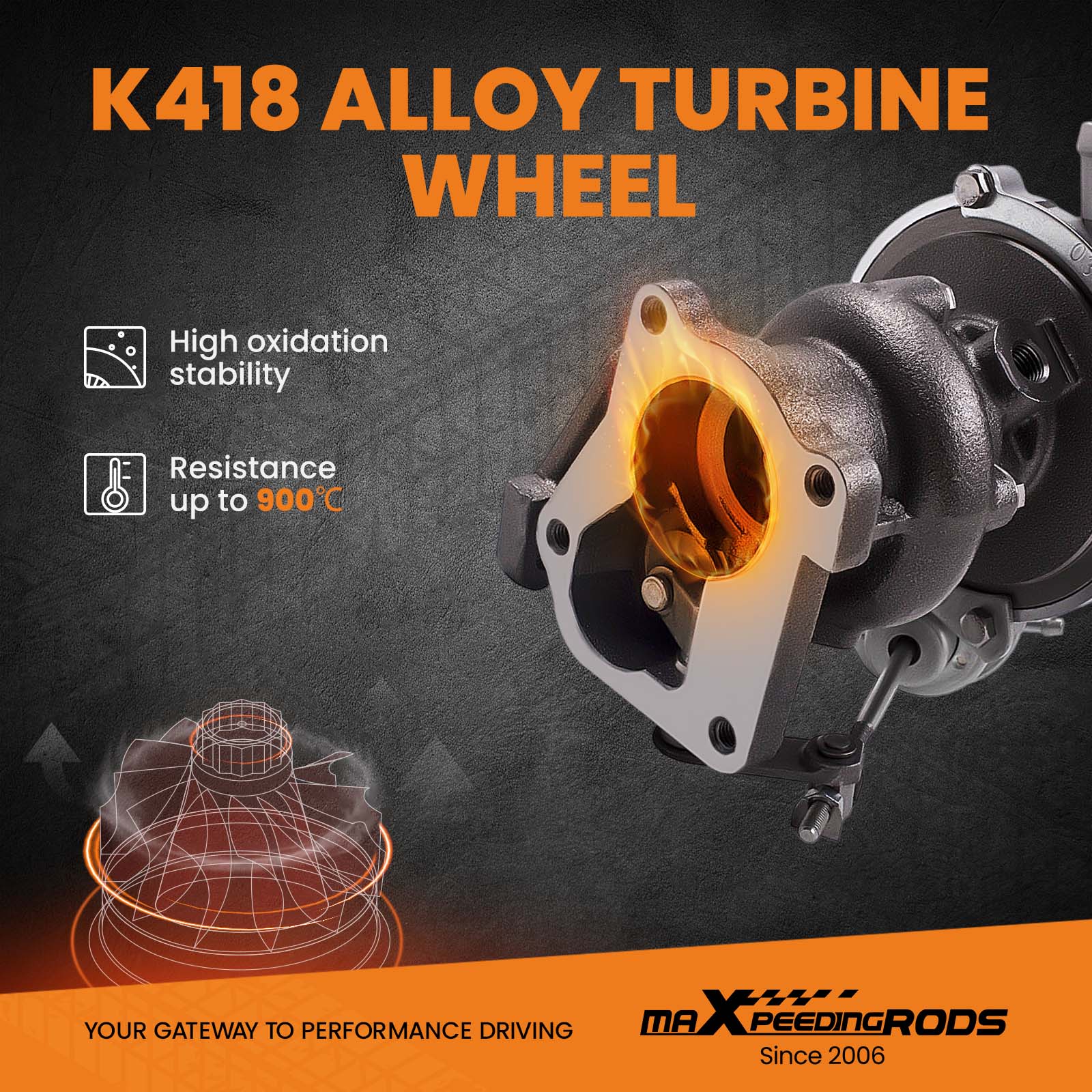 Turbo 53039880003 compatible for Volkswagen Golf/Jetta