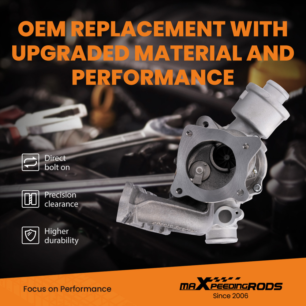 Billet Compressor Wheel K03 Turbo Upgrade Turbocharger compatible for Audi A4 2.0 TFSI (B7) BGB200HP 147KW2004 - 2008 