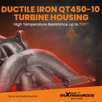 K03 Turbocharger compatible for Audi A4 2,0TFSI B7 2005-2008 2.0L with manifold 53039700106