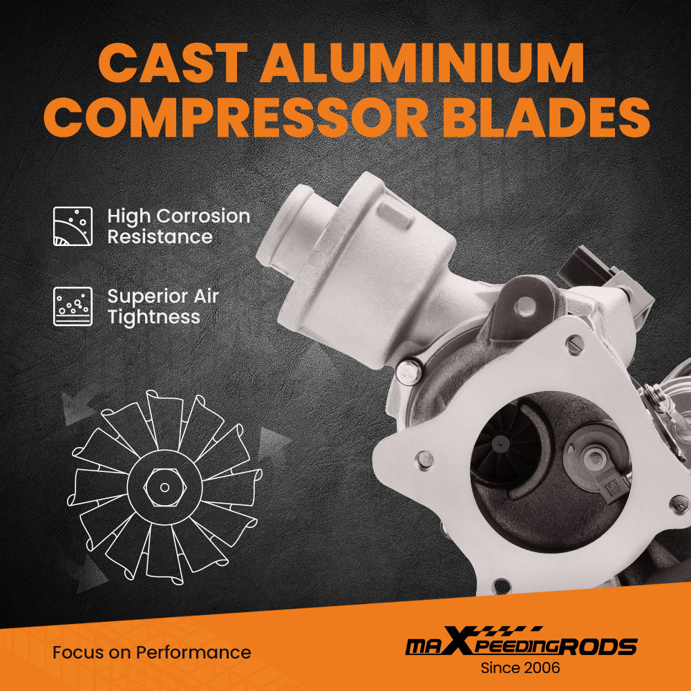 K03 Turbocharger compatible for Audi A4 2,0TFSI B7 2005-2008 2.0L with manifold 53039700106