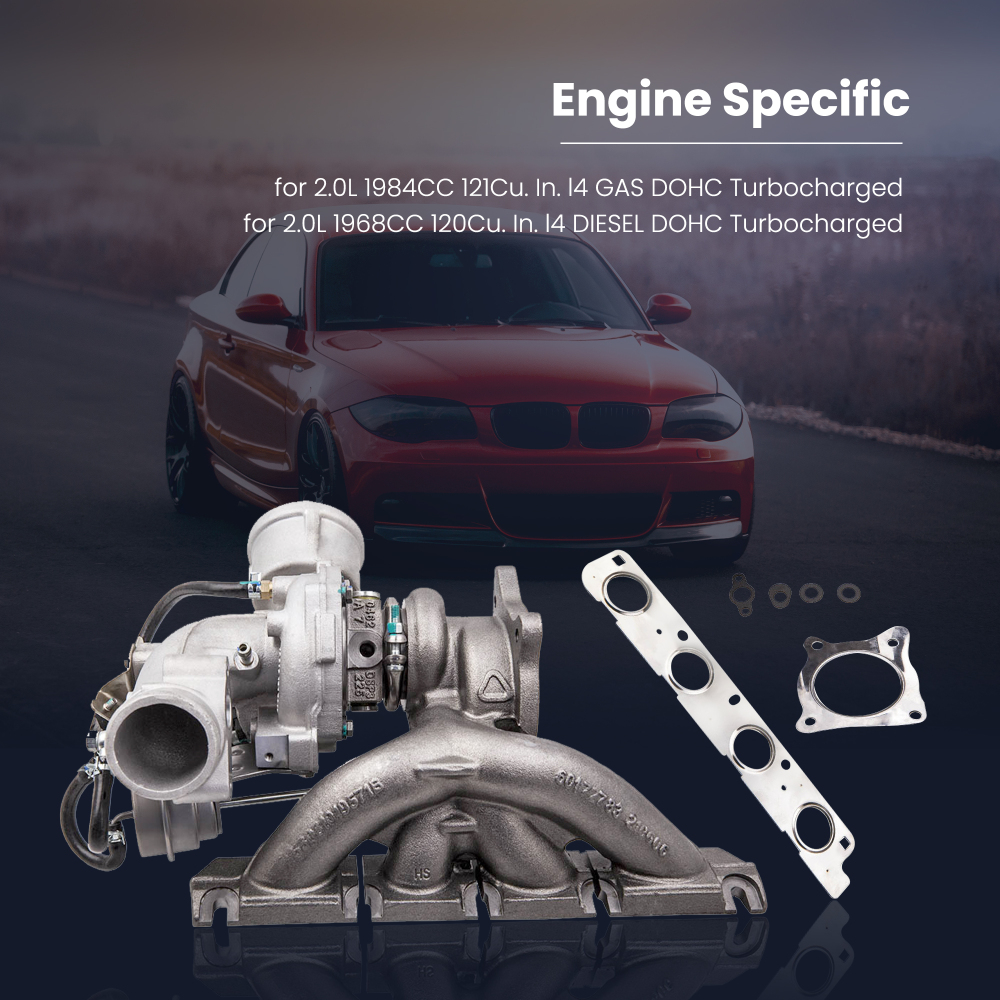 Turbo turbocompresseur compatible pour Audi A4 2.0 T B7 BUL BWE K03 2005 2007 2008 2009