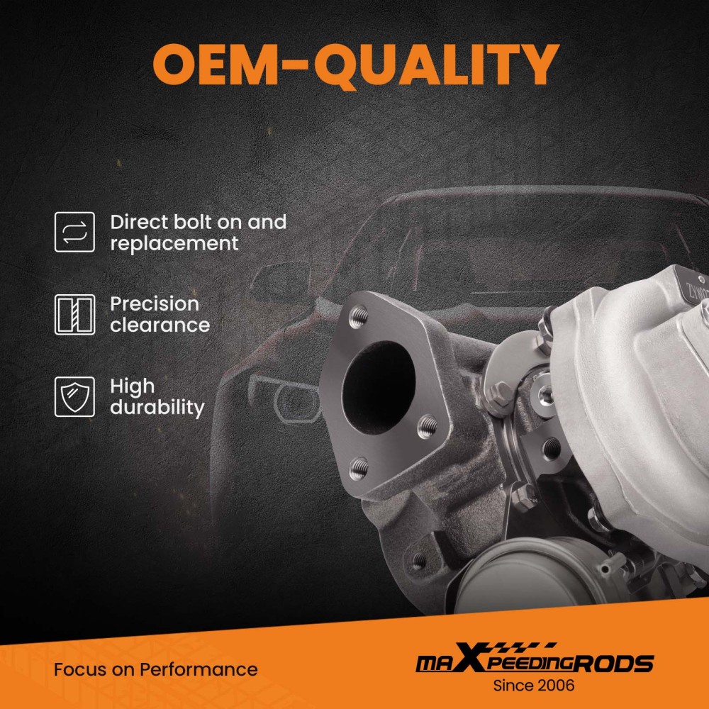 Turbocharger compatible for Hyundai Starex CRDI 170HP D4CB 16V 07- 53039700127 Up to 170HP