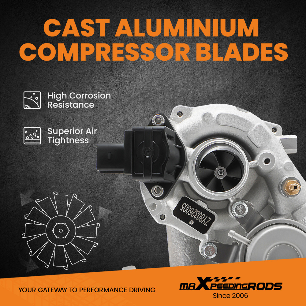 Turbocompresseur compatible pour VW Golf Jetta Tiguan Touran Scirocco EOS 1.4tsi 03c145701T