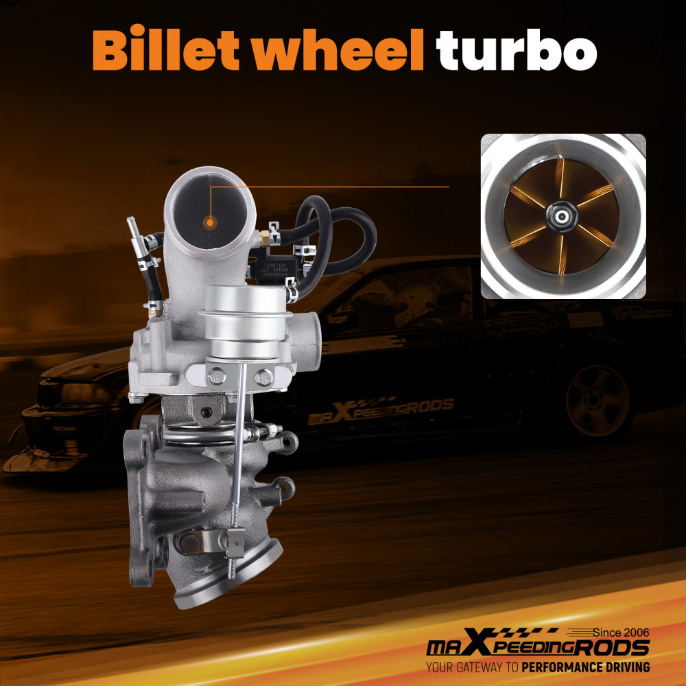 Billet Turbo compatible for Ford Escape Fusion Focus compatible for Lincoln MKZ MKC MKT 2.0L K03 2013-2016